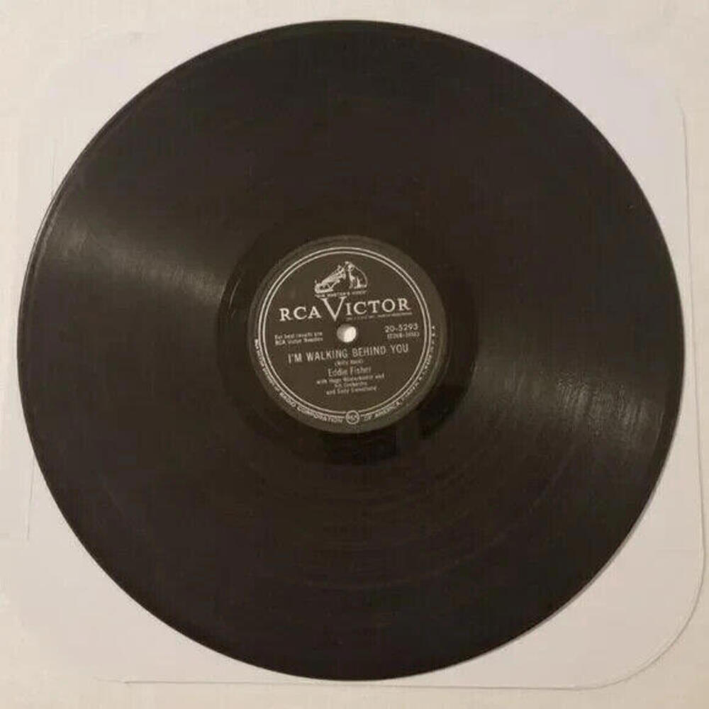 3/$25 Eddie Fisher 78 RPM Just Another Polka / I’m Walking Behind RCA 20-5293